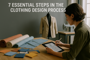 Read more about the article 7 Essential Steps in the Clothing Design Process (From Idea to Finished Garment)